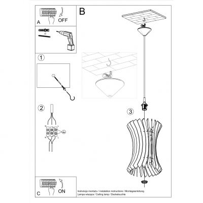 Lampa wisząca ORIANA (SL.0642)